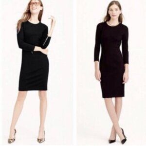 J. Crew Ponte Knit Sheath Dress Navy Blue Size 4